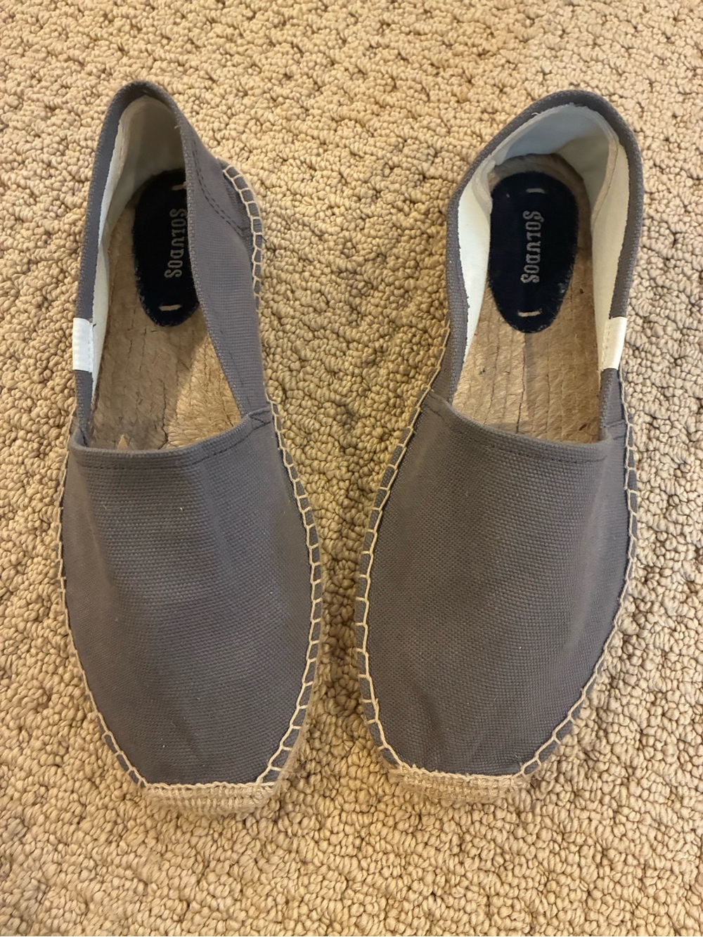 Soludas Espadrilles Size 10 Grey